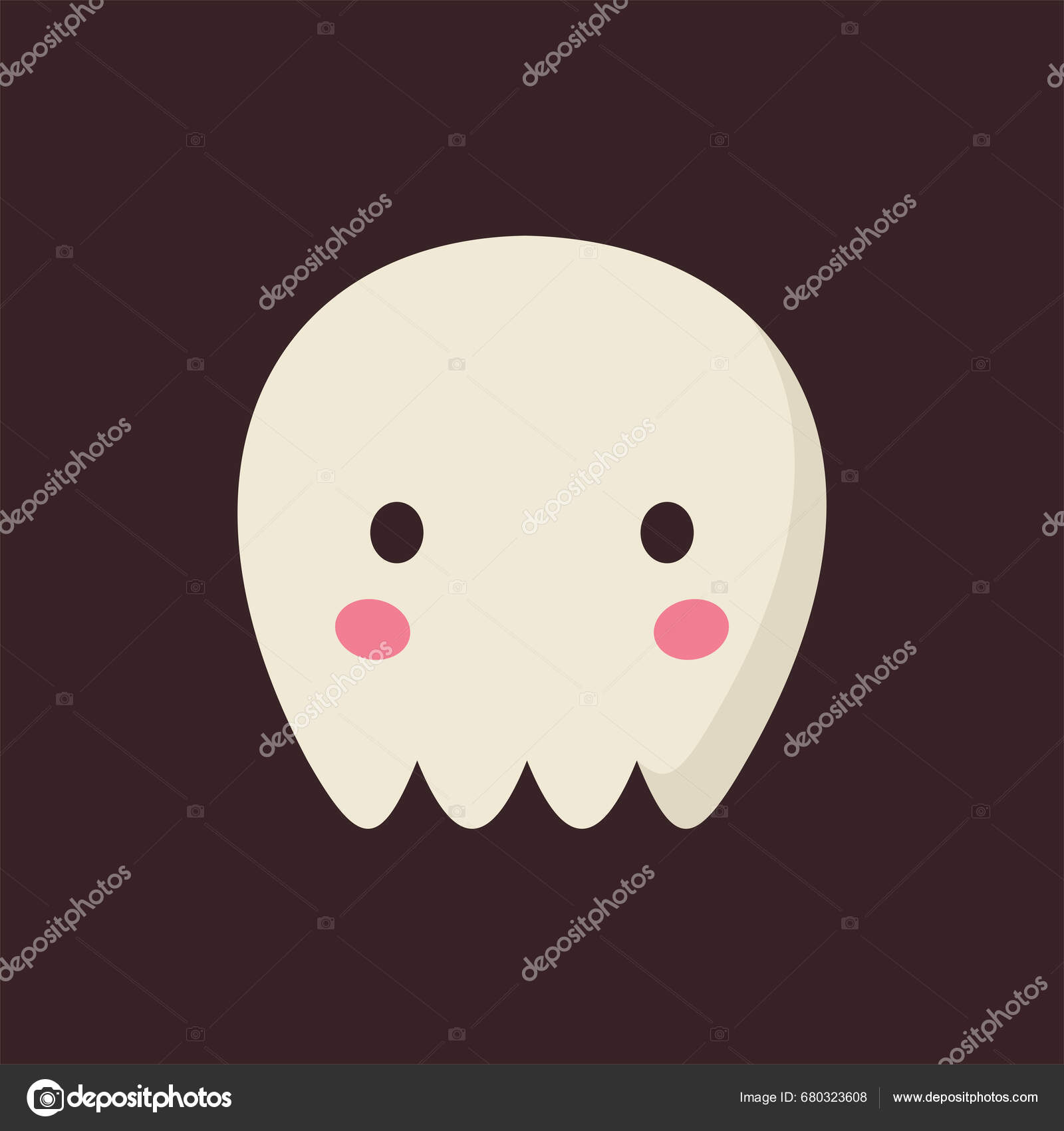 Cute Skull Vector Illustration Stock Vector By Missbobbit