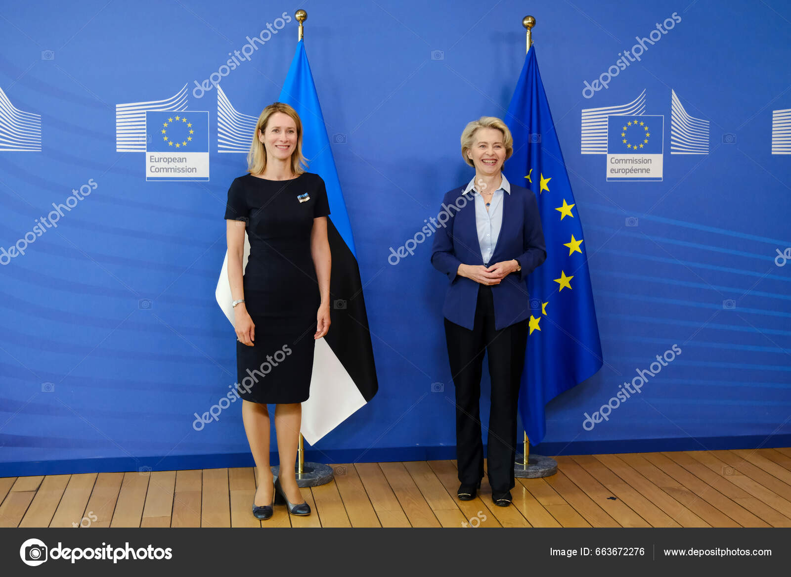 Presidenta Comisi N Europea Ursula Von Der Leyen Saluda Primer Ministro