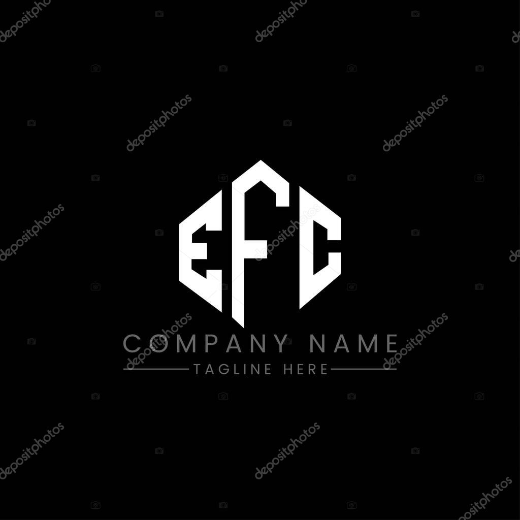 Dise O Del Logotipo De La Letra Efc Con Forma De Pol Gono Dise O Del