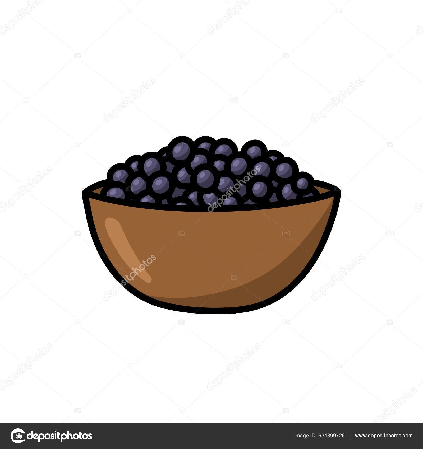 Tapioca Perlas Garabato Icono Vector Ilustración vector gráfico