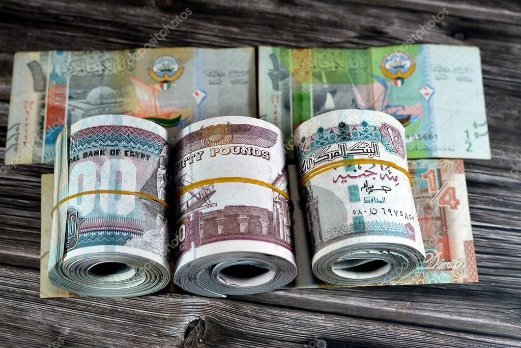 Rollos De Billetes De Dinero De Egipto Billetes De Y Egp Le