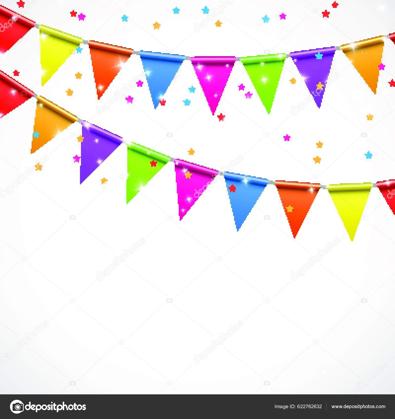 Party Background Flags Vector Illustration Stock Vector By YAY Images