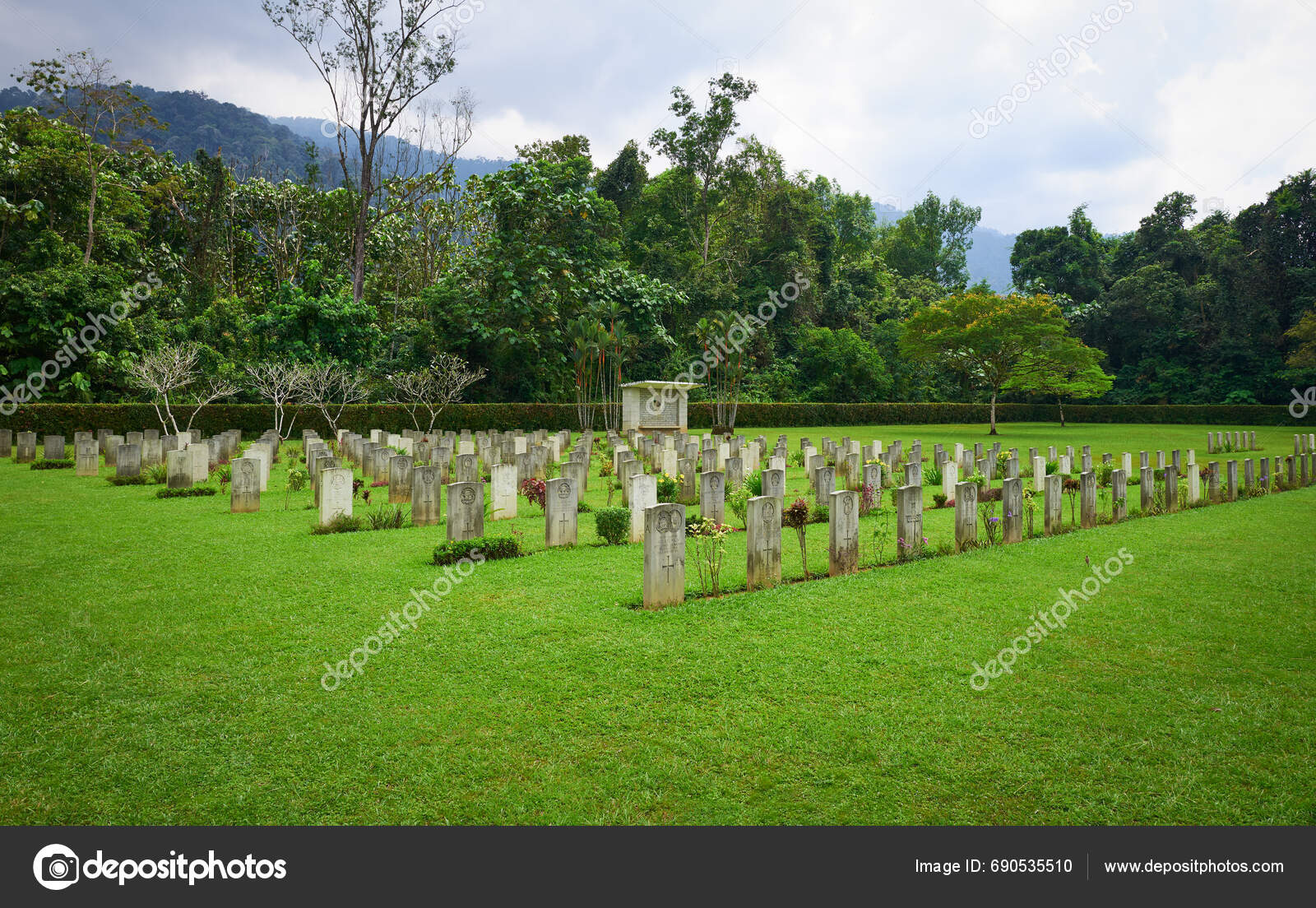 Taiping Malaysia April 2023 Taiping War Memorial Cemetery Resting Place