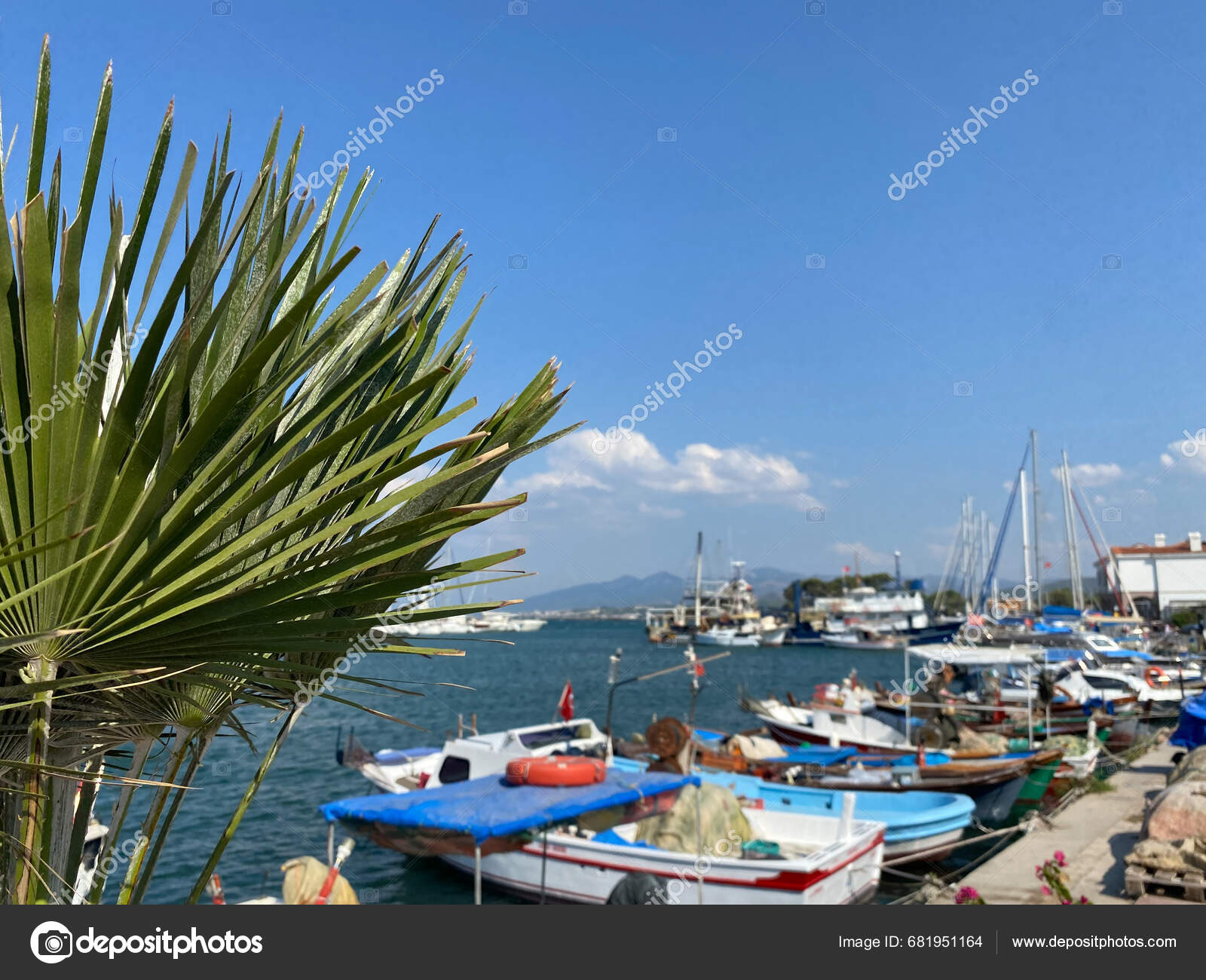 Urla Turkey August Harbour View Iskele Urla Urla Populer Stock