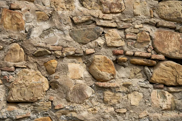 Textura Piedra Muro Construido Con Piedras Montaña — Foto de Stock