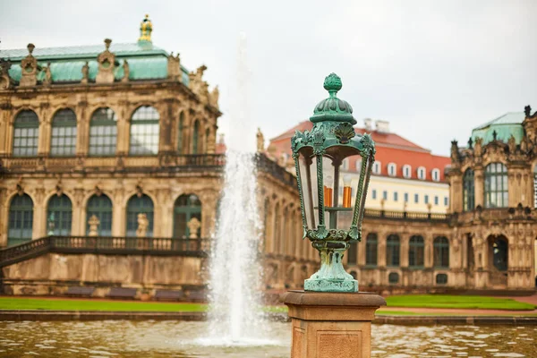 Саксонская Архитектура Дрездена Саксонский Дворец Цвингер Популярное Туристическое Место Дрезден — стоковое фото