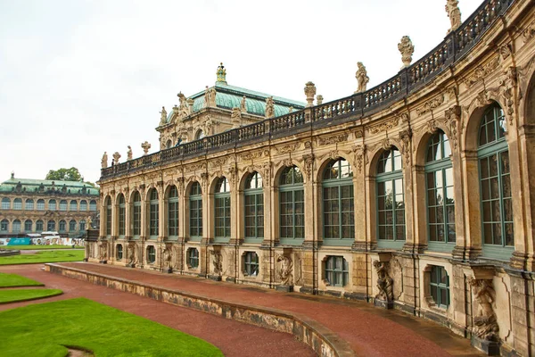 stock image Saxon architecture in Dresden. Saxon Palace Zwinger. A popular tourist spot. Dresden, Germany - 05.20.2019