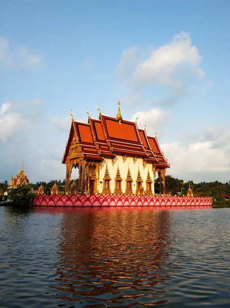 Wat Plai Laem Κτίριο Ναού Στο Νησί Σάμη Στην Ταϊλάνδη — Φωτογραφία Αρχείου