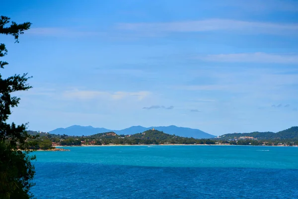 Seascape Turquoise Water Islands Distance Winter Vacation Thailand — Φωτογραφία Αρχείου