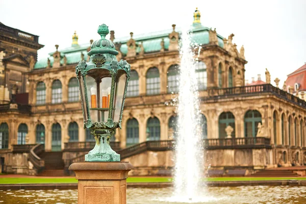 Саксонская Архитектура Дрездена Саксонский Дворец Цвингер Популярное Туристическое Место Дрезден — стоковое фото
