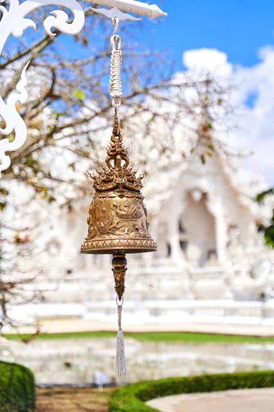 位于泰国北部清莱的著名的王荣坤 又称白庙 的精美设计和细节 — 图库照片