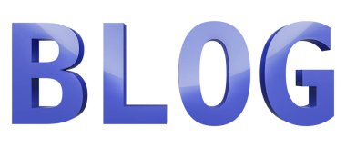 Kelime blogu. Blog konsepti. Web blogcusu için illüstrasyon. Beyazda izole edilmiş 