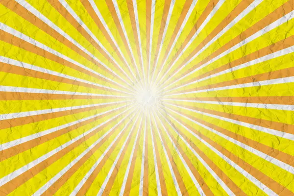Abstract yellow background with sun ray. Vintage and retro texture. Summer illustration for design
