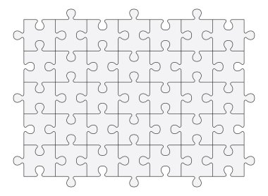 Bulmaca parçaları vektör çizimi. Takım ve başarı tasarımı için soyut model arkaplanı