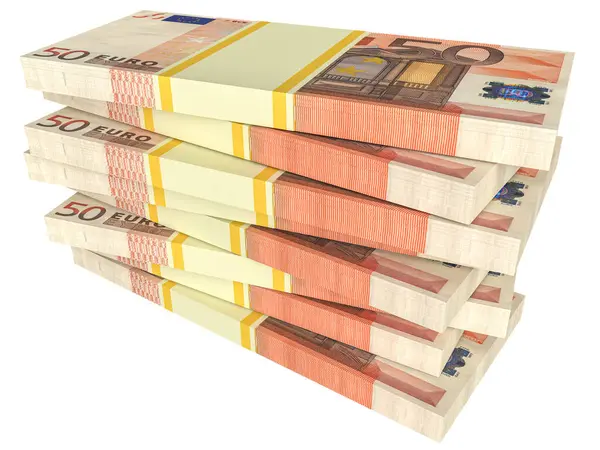 Dinheiro Euros Conceitos Negócios Finanças Moeda Euro — Fotografia de Stock