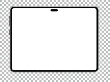 Tablet mobil akıllı telefon geçmişi. Boş ekran telefon vektör çizimi. Tasarım modeli