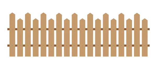 Illustration Vectorielle Simple Clôture Piquet Pour Design — Image vectorielle