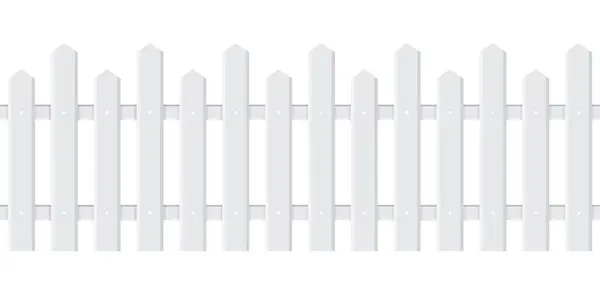 Seamless Simple Vector Illustration Picket Fence Design — Stock Vector