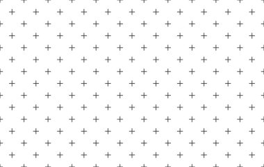 Küçük siyah haçları olan kusursuz soyut bir arka plan. Tasarım için doku