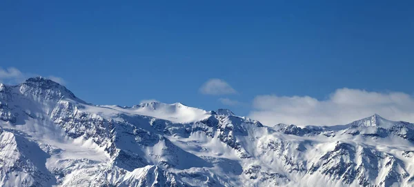 Vista Panorámica Las Montañas Nevadas Glaciar Una Agradable Tarde Soleada — Foto de Stock