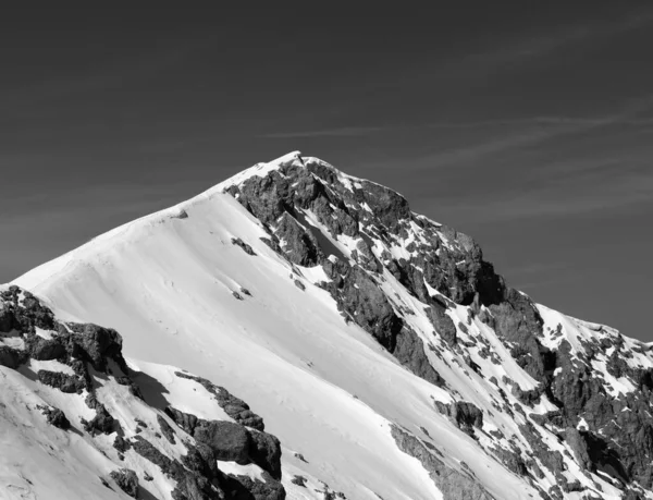 Κορυφή Των Βουνών Χιόνι Cornice Τουρκία Βουνά Του Κεντρικού Ταύρου — Φωτογραφία Αρχείου