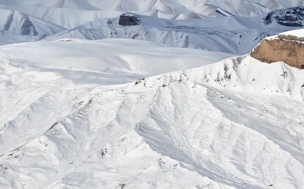 Bergketen Sneeuw Zonnige Winterdag Kaukasus Shahdagh Azerbeidzjan — Stockfoto
