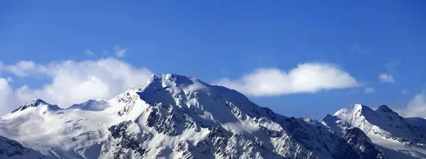 Vue Panoramique Sur Les Montagnes Enneigées Hiver Par Belle Journée — Photo