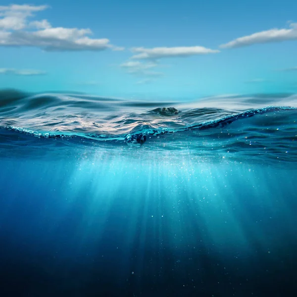 Deep Underwater Abstract Marine Background Tranquil View — Fotografia de Stock