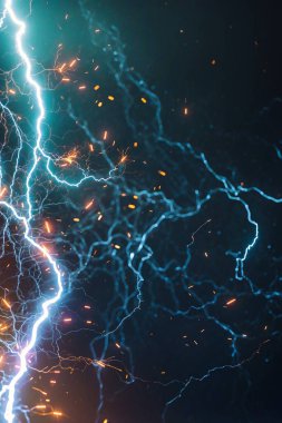 Elektrik Aydınlatma etkisi, tasarımınızın abstract techno arka planlar