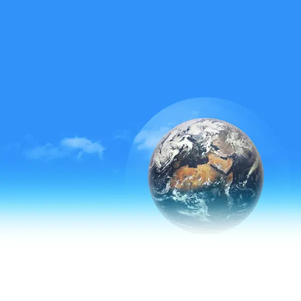 Земля Небесах Абстрактный Экологический Фон Земным Шаром Лицензионные Стоковые Изображения