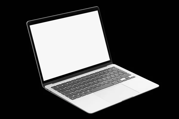 Modern Laptop Computer Tabl Color Blackboard Background — Foto de Stock