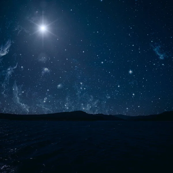 Die Sterne Leuchten Heiligen Abend Jesu Christi — Stockfoto