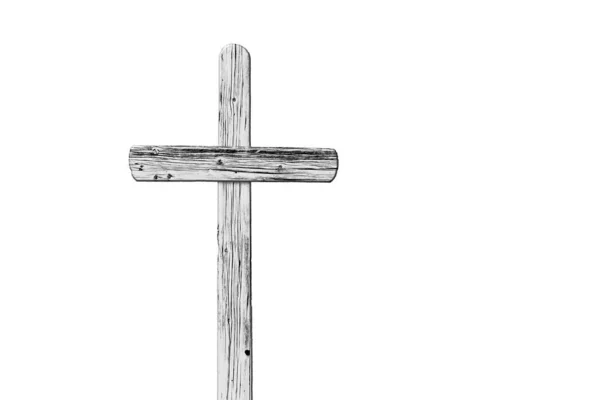 Пасхальный Крест Белом Фоне — стоковое фото