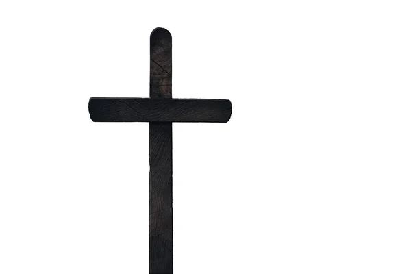 Krzyż Wielkanocny Białym Tle — Zdjęcie stockowe