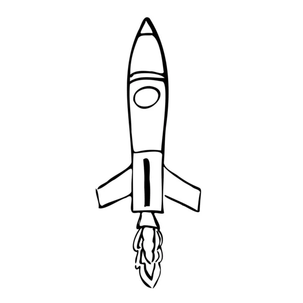 Cohete Vuela Espacio Concepto Crecimiento Empresarial —  Fotos de Stock