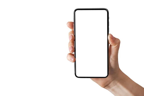 Телефонна Реклама Iphone Білому Фоні — стокове фото
