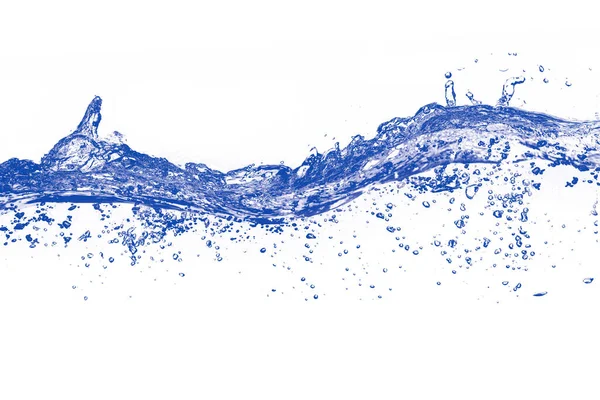 Blå Vatten Och Luftbubblor Poolen Över Png Bakgrund — Stockfoto