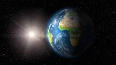 Dünya 'nın Ay' dan görünüşü.