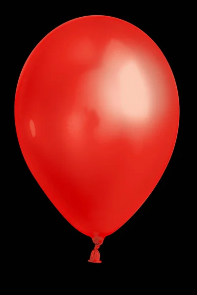 Nadmuchiwany Balon Czarnym Tle — Zdjęcie stockowe