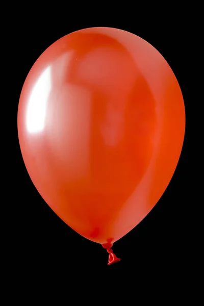 Uppblåsbar Ballong Den Svarta Bakgrunden — Stockfoto