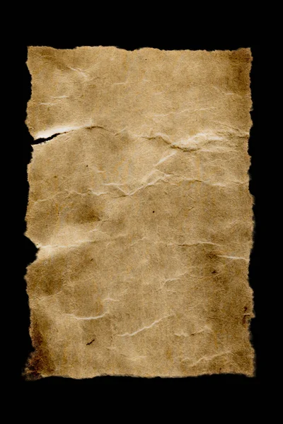 Siyah Arka Planda Bir Kağıt Dokusu — Stok fotoğraf