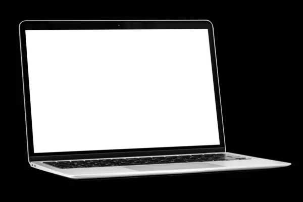 黒を基調とした現代のノートパソコン — ストック写真