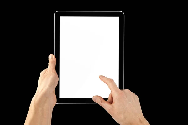 Tablet Black Backgrounds — Stock Photo, Image