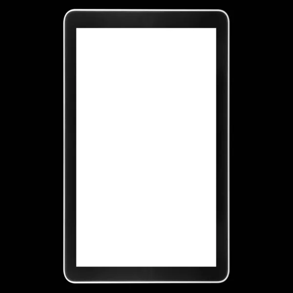 Een Tablet Zwarte Achtergrond — Stockfoto