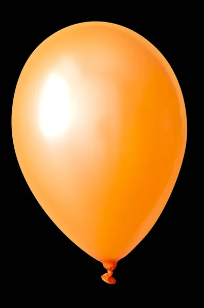 Uppblåsbar Ballong Den Svarta Bakgrunden — Stockfoto