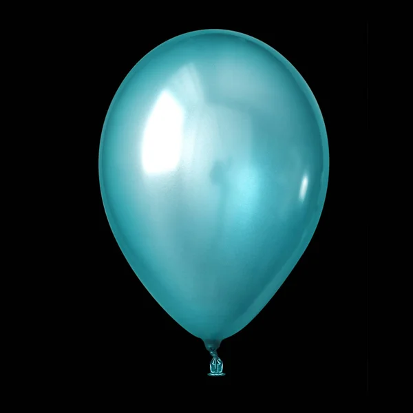 Ein Aufblasbarer Ballon Auf Schwarzem Hintergrund — Stockfoto