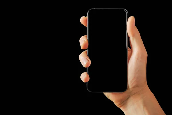 Phone Iphone Advertisement Black Backgrounds — Stock Photo, Image