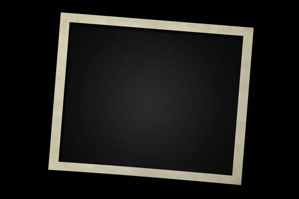Photo Frame Card Isolated Black Backgrounds — Stock Photo, Image