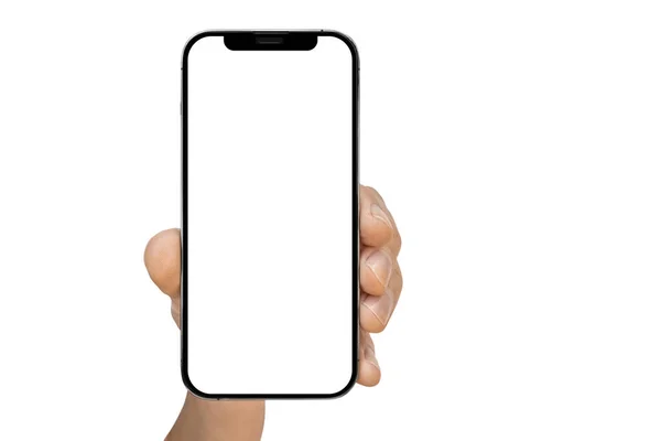 Telefon Iphone Annons Den Vita Bakgrunden — Stockfoto