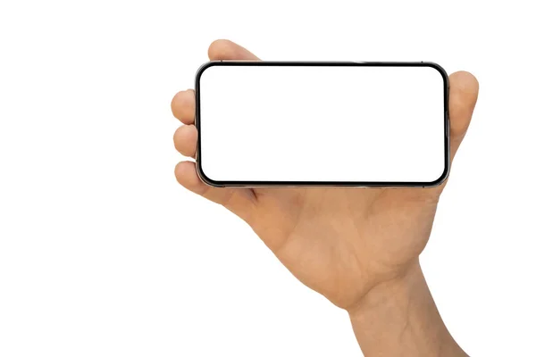 Реклама Iphone Белом Фоне — стоковое фото